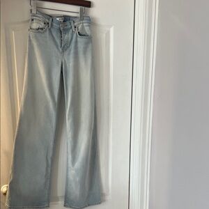 Re/Done Light Blue Straight Leg Jeans